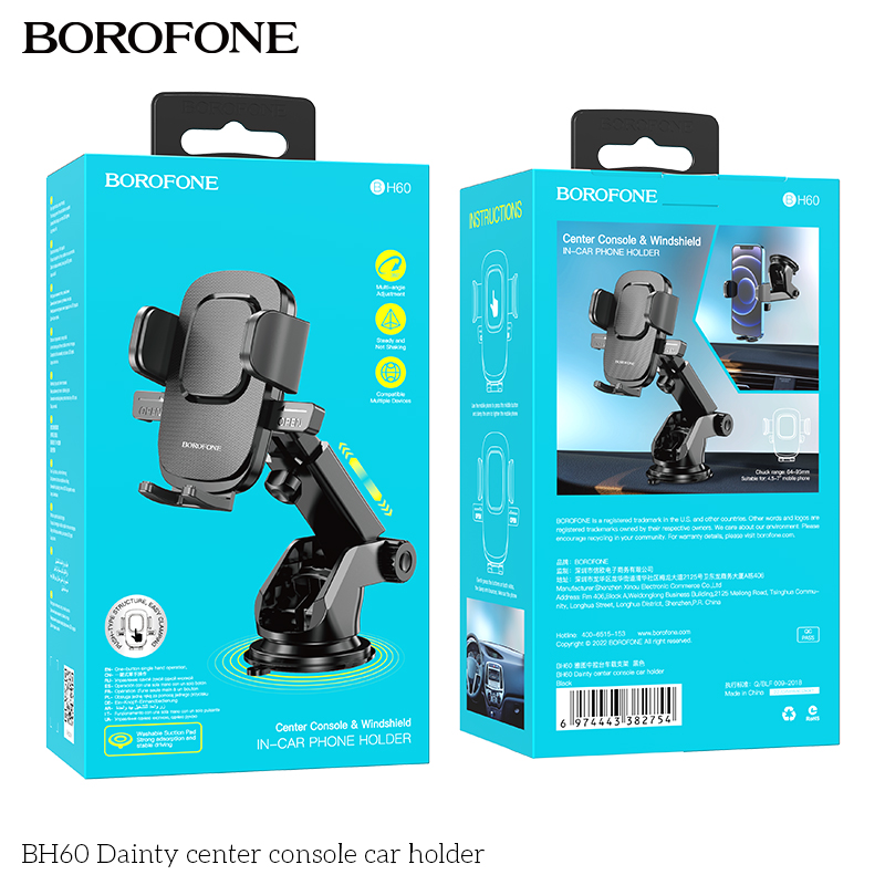 BOROFONE BH60 Dainty centre console car holder NZ 8